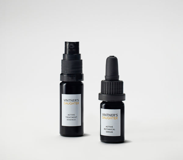 Travel Skincare Set – Mini Face Oil & Essence Duo – Vintner's Daughter